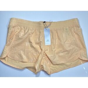 Adidas Womens AeroReady Woven Pacer Deboss Training Shorts HN0832 Pulse Amber XL